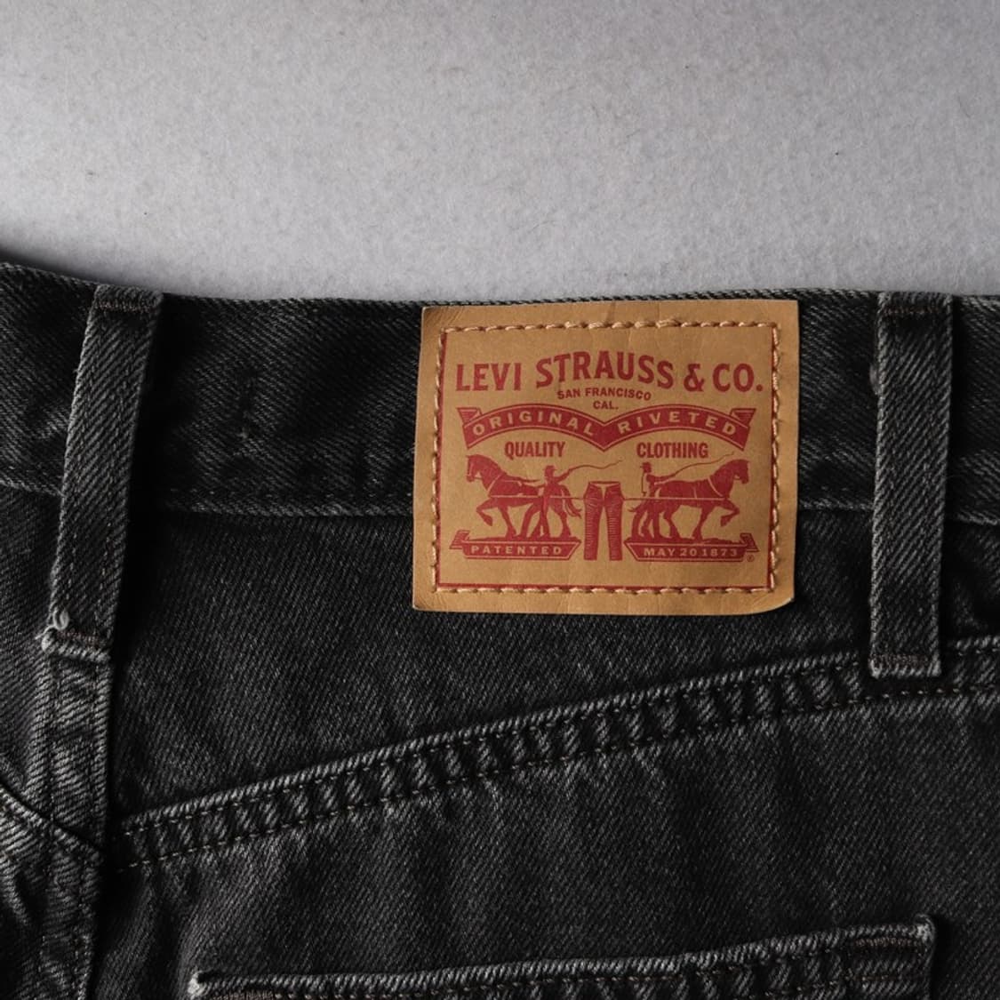 리바이스 블랙 와이드 데님 팬츠 25 상품이미지6