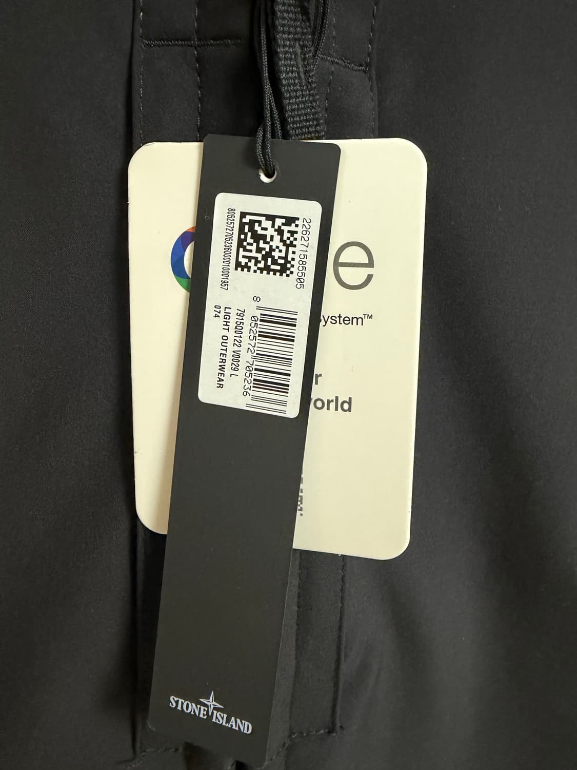 24년구매 새상품급 스톤아일랜드 소프트쉘 블랙 L 상품이미지2