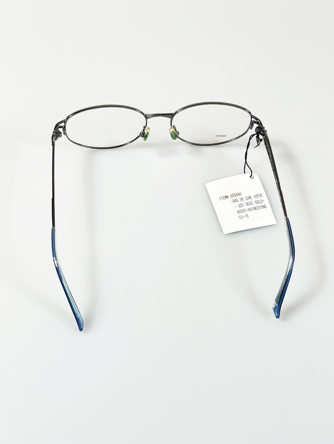 90s FUTIS 건메탈 슬림 오벌 메탈 프레임 빈티지 안경 상품이미지6