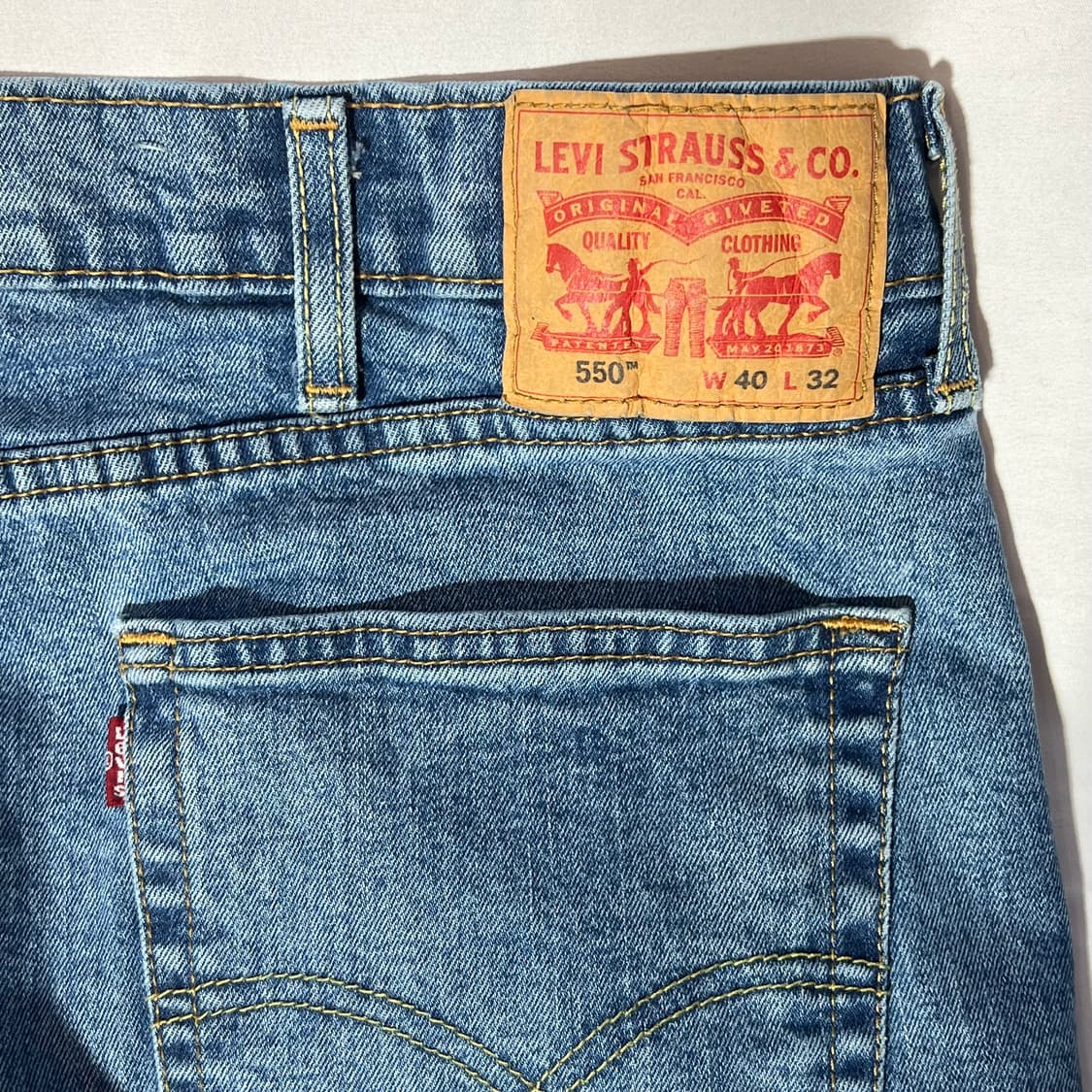 [W40L32]리바이스 550 빅사이즈 데님 팬츠 상품이미지6