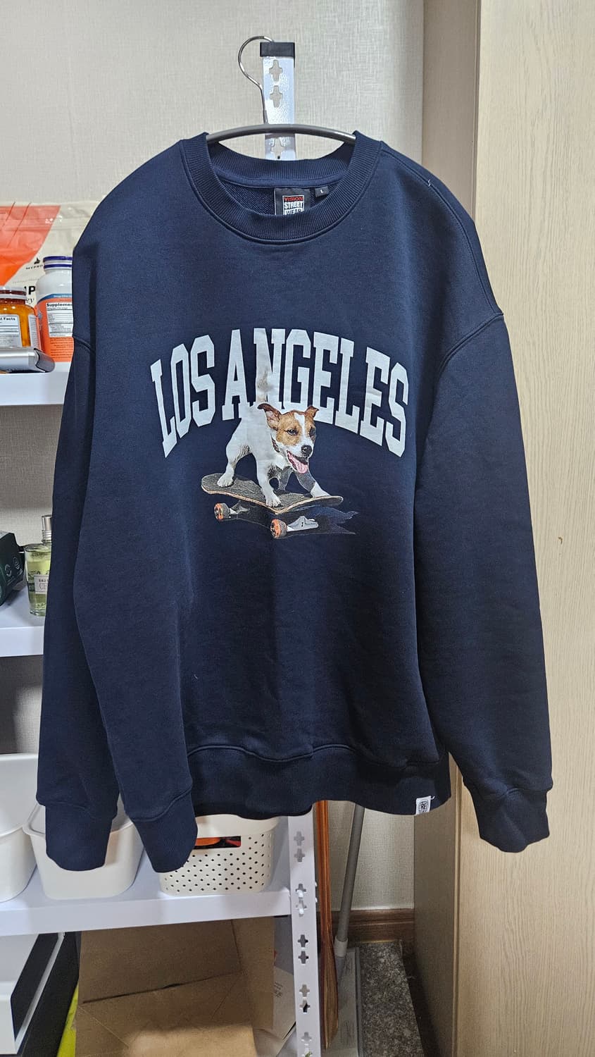 VSW Puppy Crewneck Navy 강아지 맨투맨 L 상품이미지1