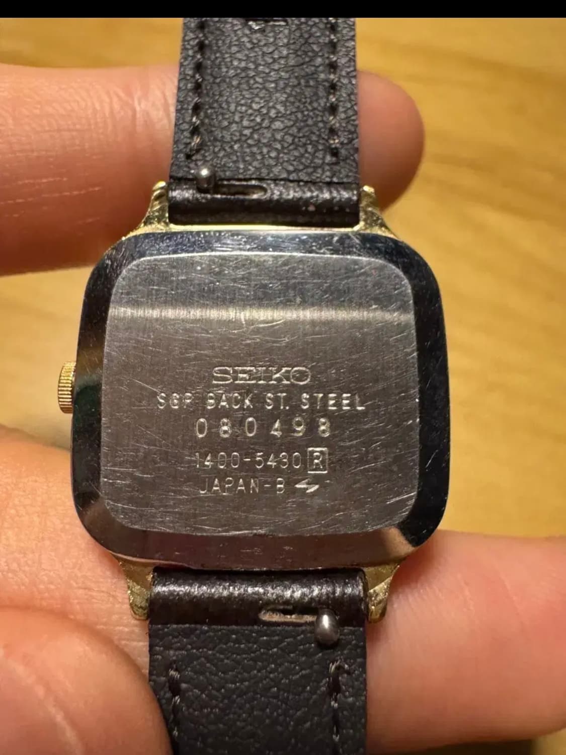 90년대 세이코 금장 사각 쿼츠 상품이미지2