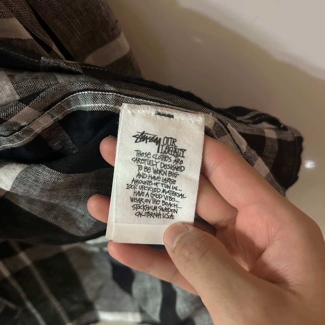 [M]스투시 아워레가시 보로우드 셔츠 새상품 상품이미지6