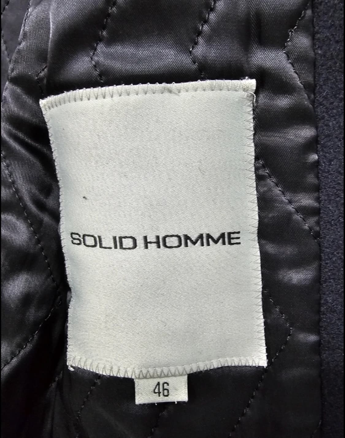 정품 솔리드옴므 블랙 코트 95 상품이미지8