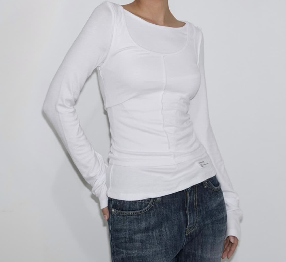 이네기 Veiled Layered Top set 상품이미지1