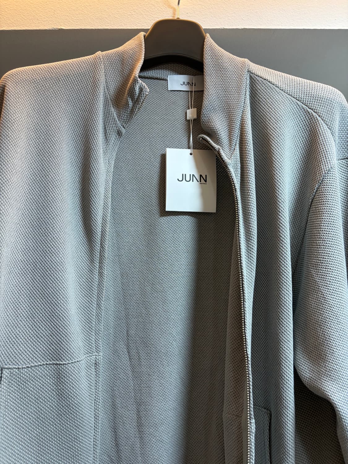 주앙옴므 와플 집업 자켓 (페블 그레이) 상품이미지2