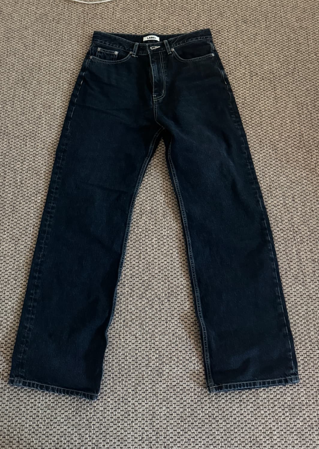 라벨 아카이브 와이드 진 팬츠 미드나이트 블루 색상 3 상품이미지1