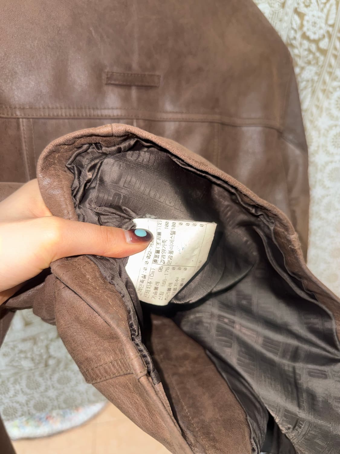 미치코코시노 양가죽 래더자켓  상품이미지6