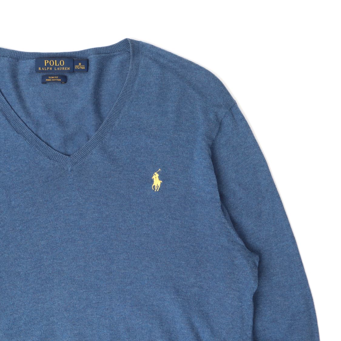 폴로 랄프로렌 다크블루 피마코튼 브이넥 니트 상품이미지3