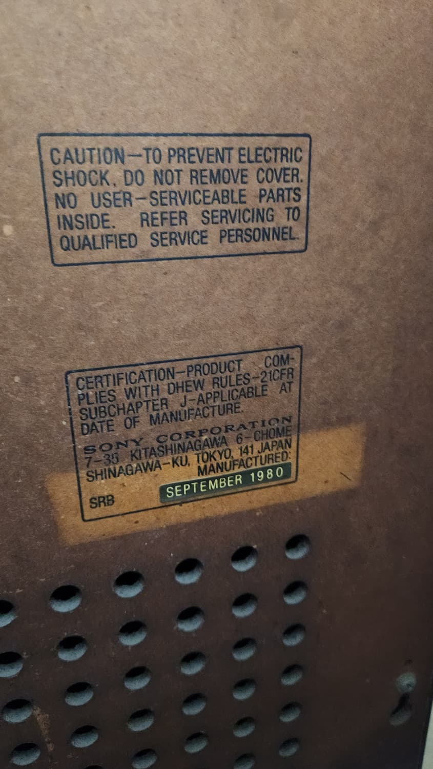 빈티지 TV 소니 트리니트론 KV-2645R 상품이미지5