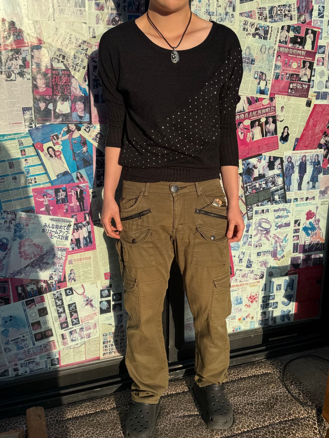 일본판 Lee 백스트랩 카고팬츠 코디세트  상품이미지1