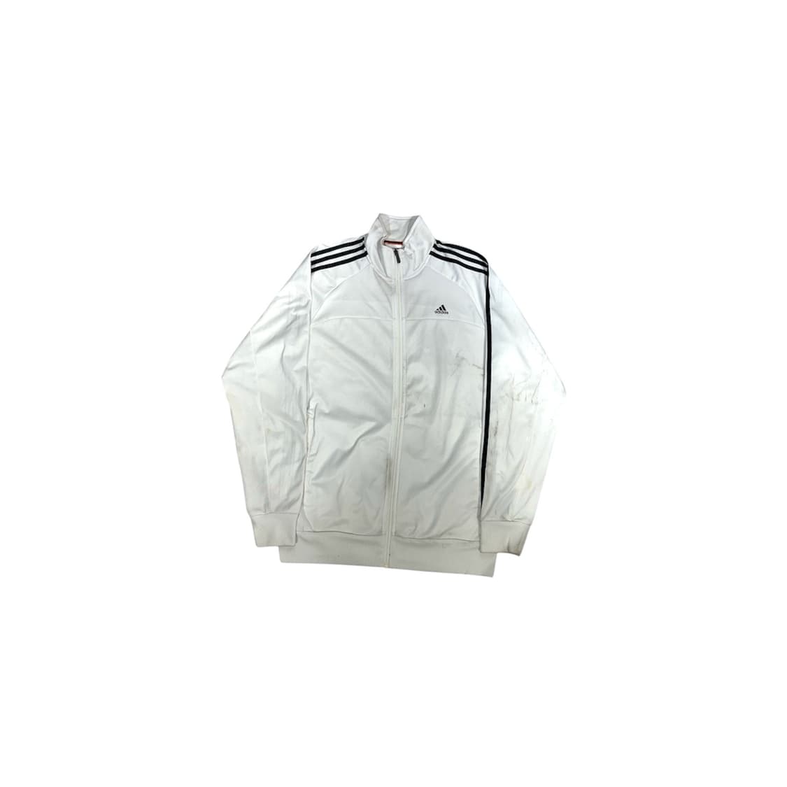 아디다스 화이트 블랙 삼선 오버핏 트랙탑 져지 XL 상품이미지5