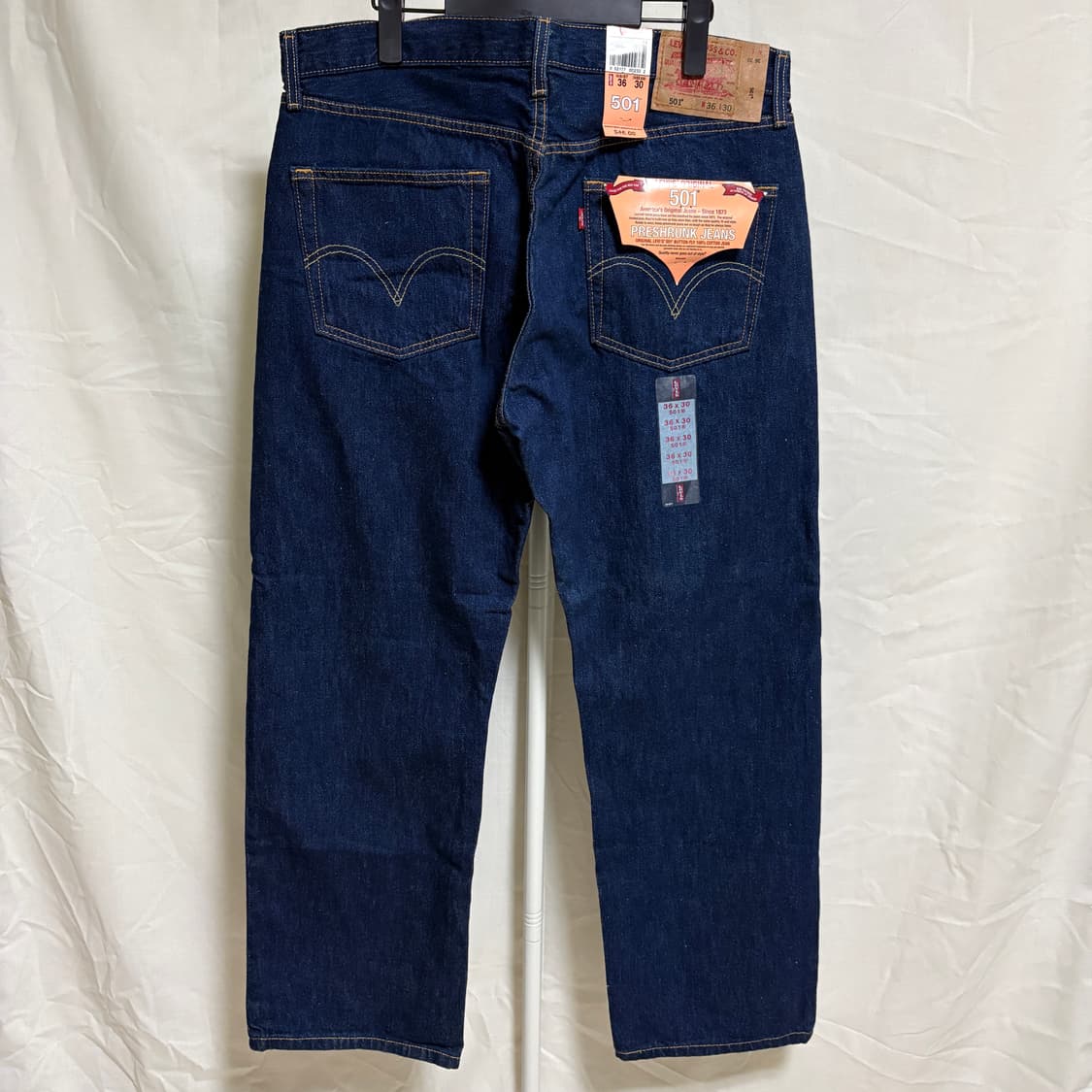 (새제품) 데드스탁 리바이스 501 프리슈렁크 생지데님 / W36,L30 상품이미지6