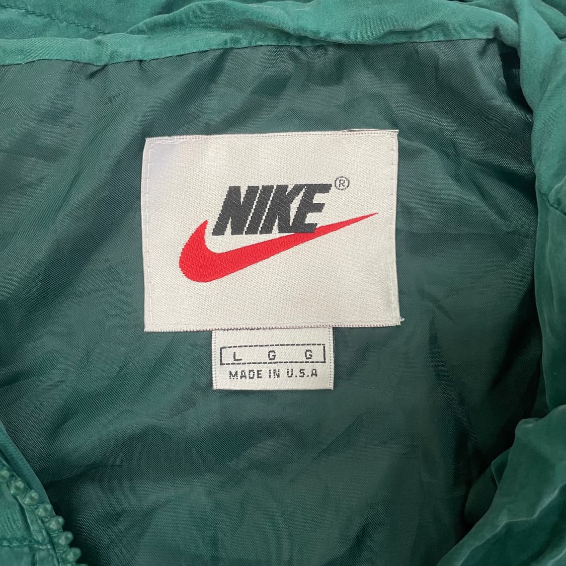 나이키 빈티지 녹색 퀄팅 재킷 0105HS1 상품이미지2