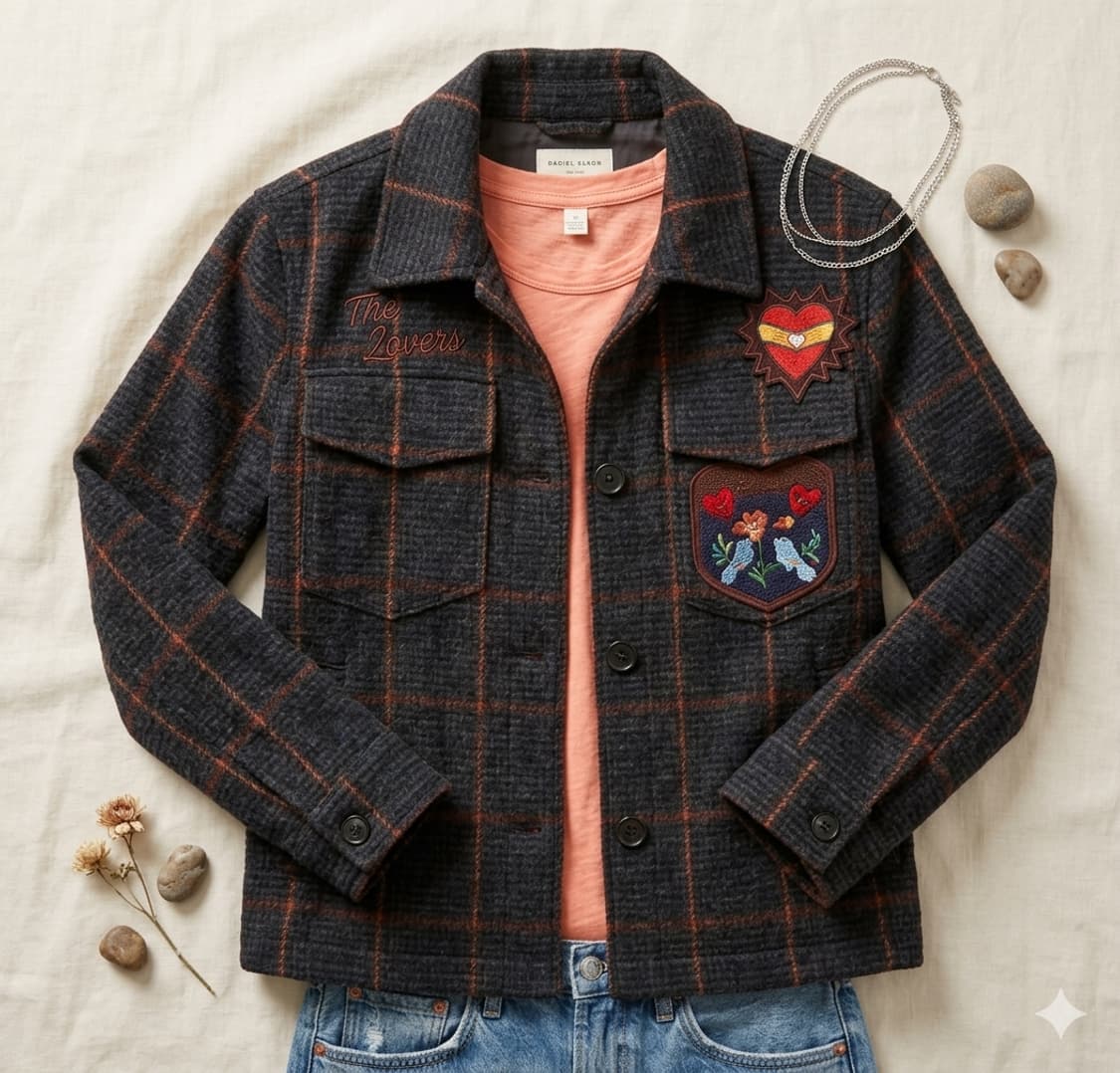 🌿봄자켓 | 앳코너 체크자켓 55~66 | 카라 탈부착 간절기 아우터 상품이미지1