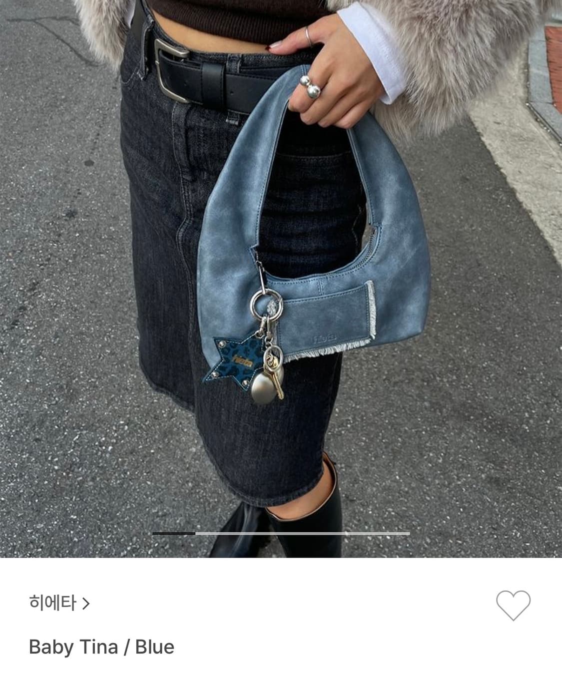 히에타 baby tina 베이비 티나백 블루 상품이미지2
