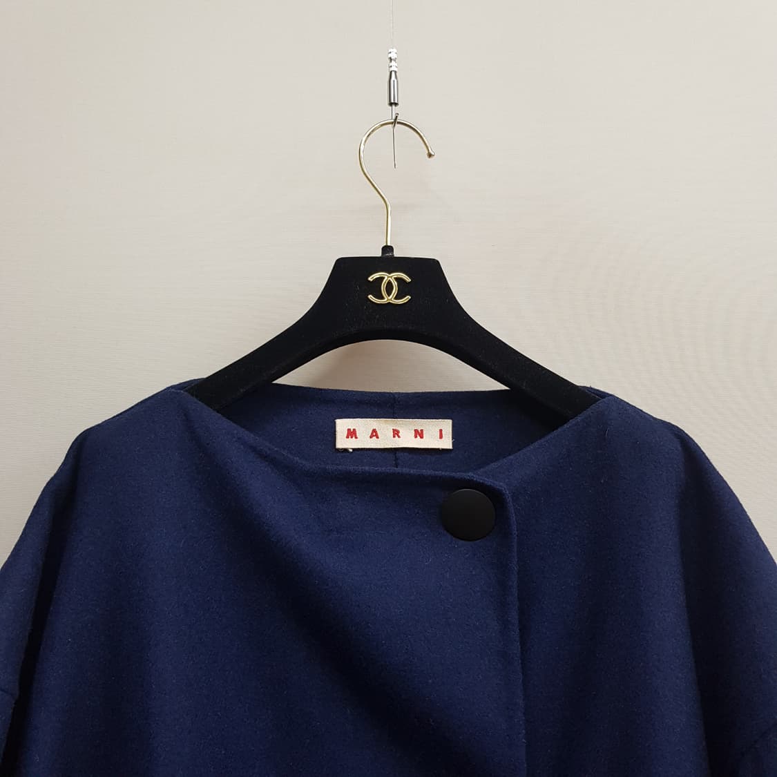 마르니 MARNI 울 혼방 오버핏 반팔 코트 40사이즈 상품이미지2