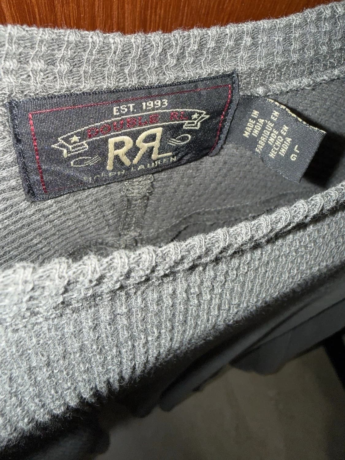 더블 알엘 와플 니트 롱 슬리브 티셔츠 상품이미지2