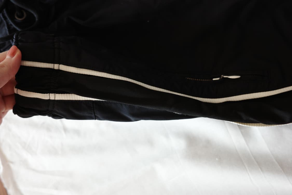 폴리테루 1011 나일론 트랙 팬츠 플로럴 - 파이프드 블랙 상품이미지4