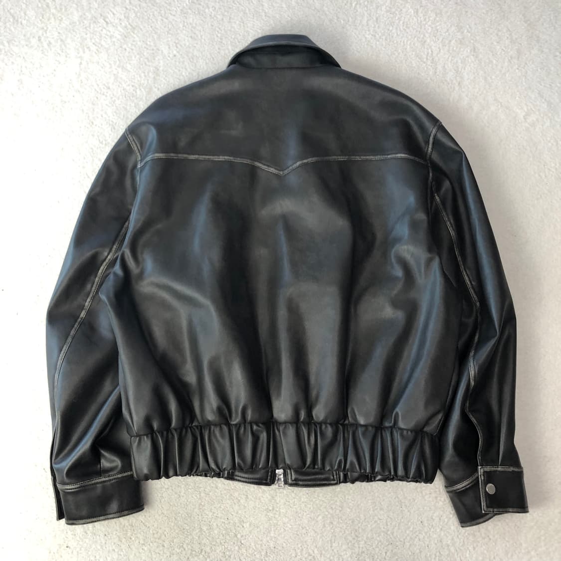 키뮤어 레더 봄버자켓 상품이미지2