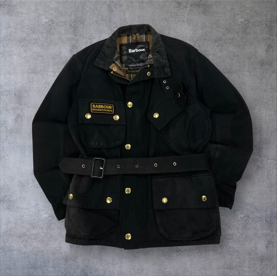바버 인터내셔널 오리지널 블랙 왁스 자켓 상품이미지1