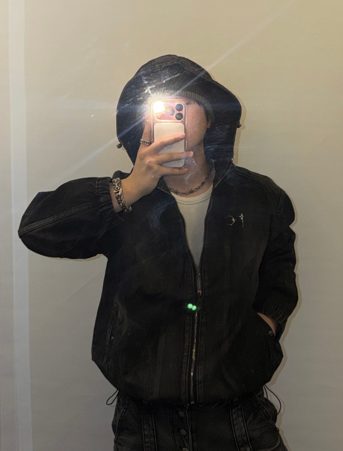 떠그클럽 데님 후드 자켓 (새상품) 상품이미지1