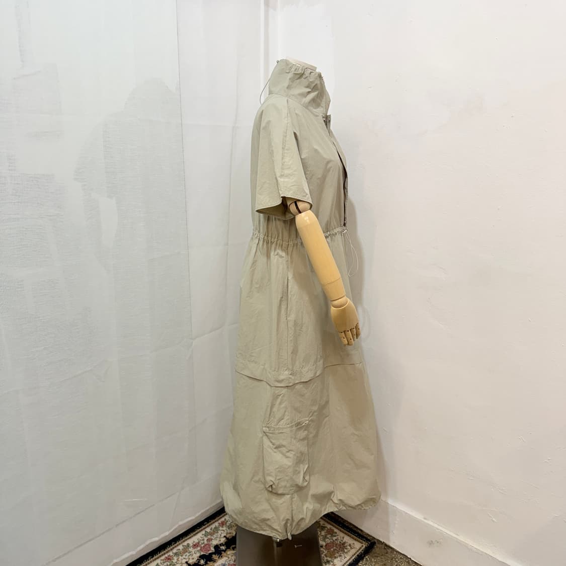 바스락 나일론 캐쥬얼 롱원피스 롱드레스 4656 상품이미지7