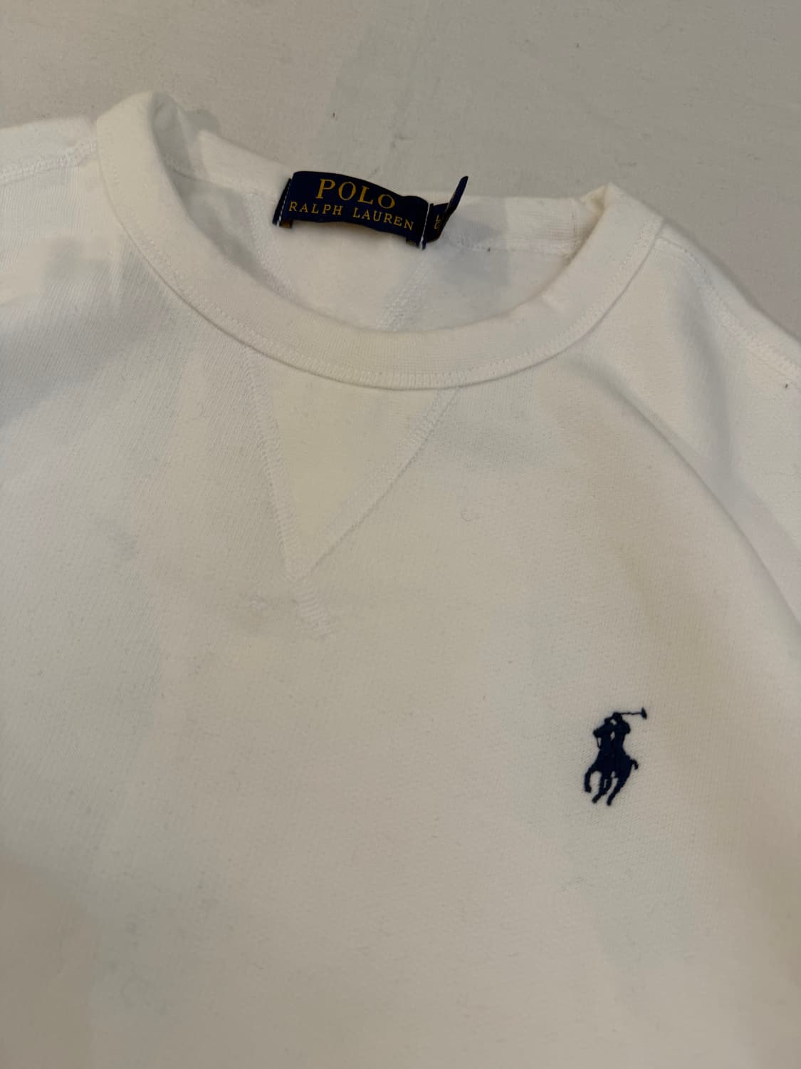 새상품급 폴로 랄프로렌 신형 맨투맨 스웻셔츠 화이트 상품이미지2