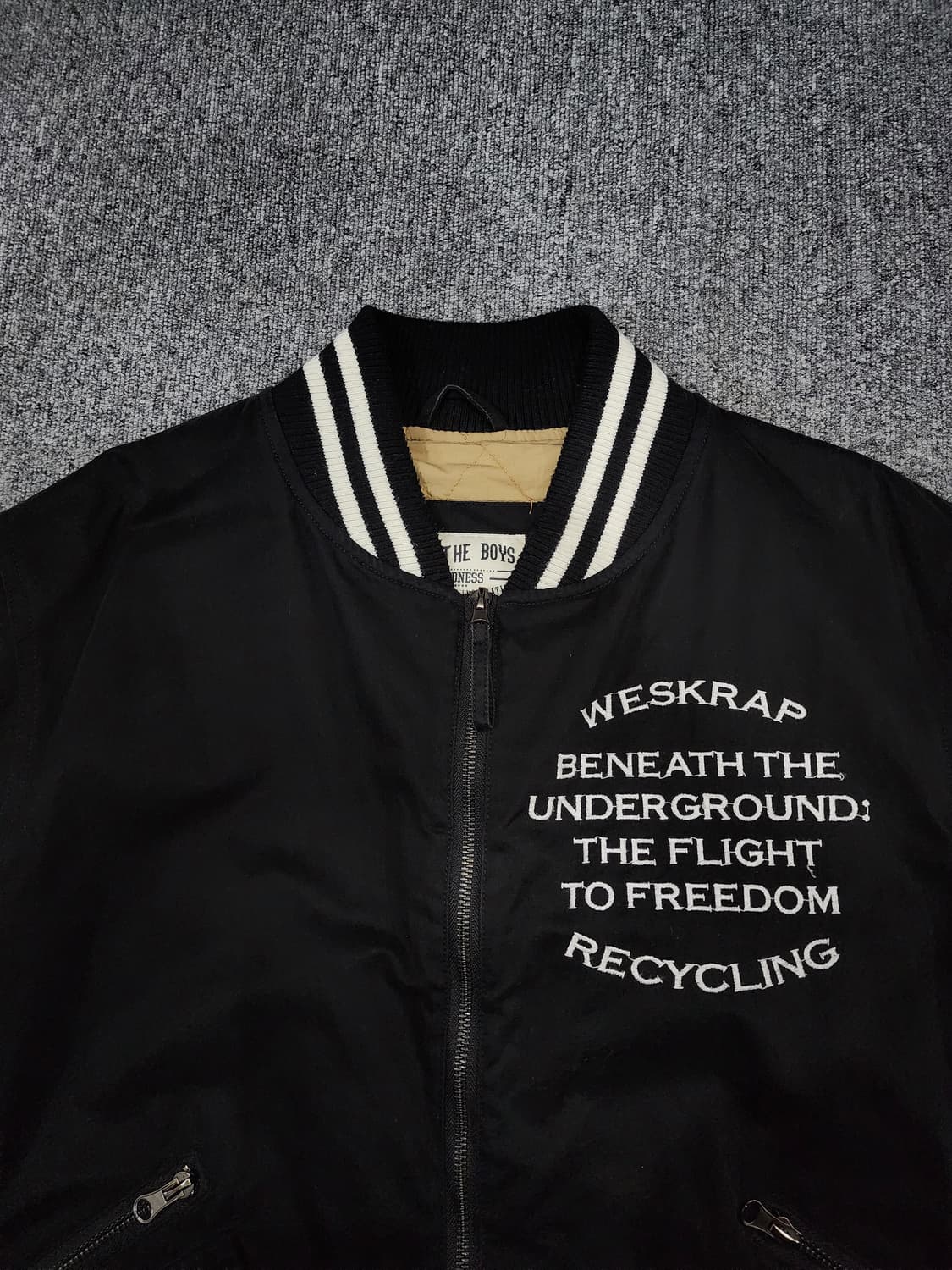 더 매드니스 자수 누빔 바시티 자켓 집업 점퍼 XL 상품이미지4