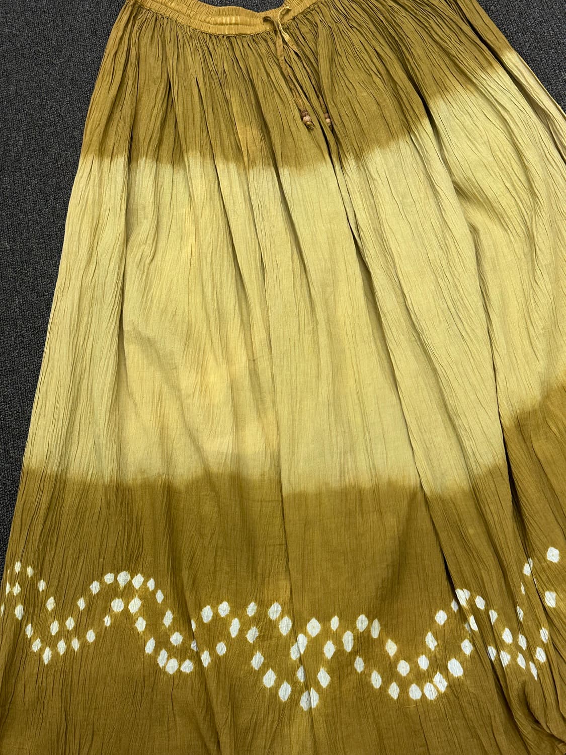 OS)Japanese vintage 그라데이션 패턴 옐로우 롱스커트 상품이미지2