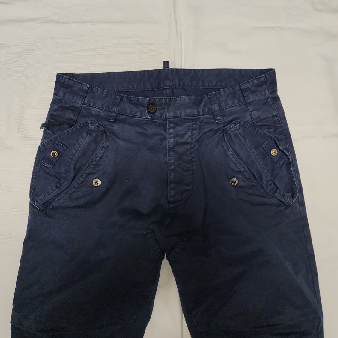 디스퀘어드2 크롭 코튼 롤업 디테일 팬츠 상품이미지4