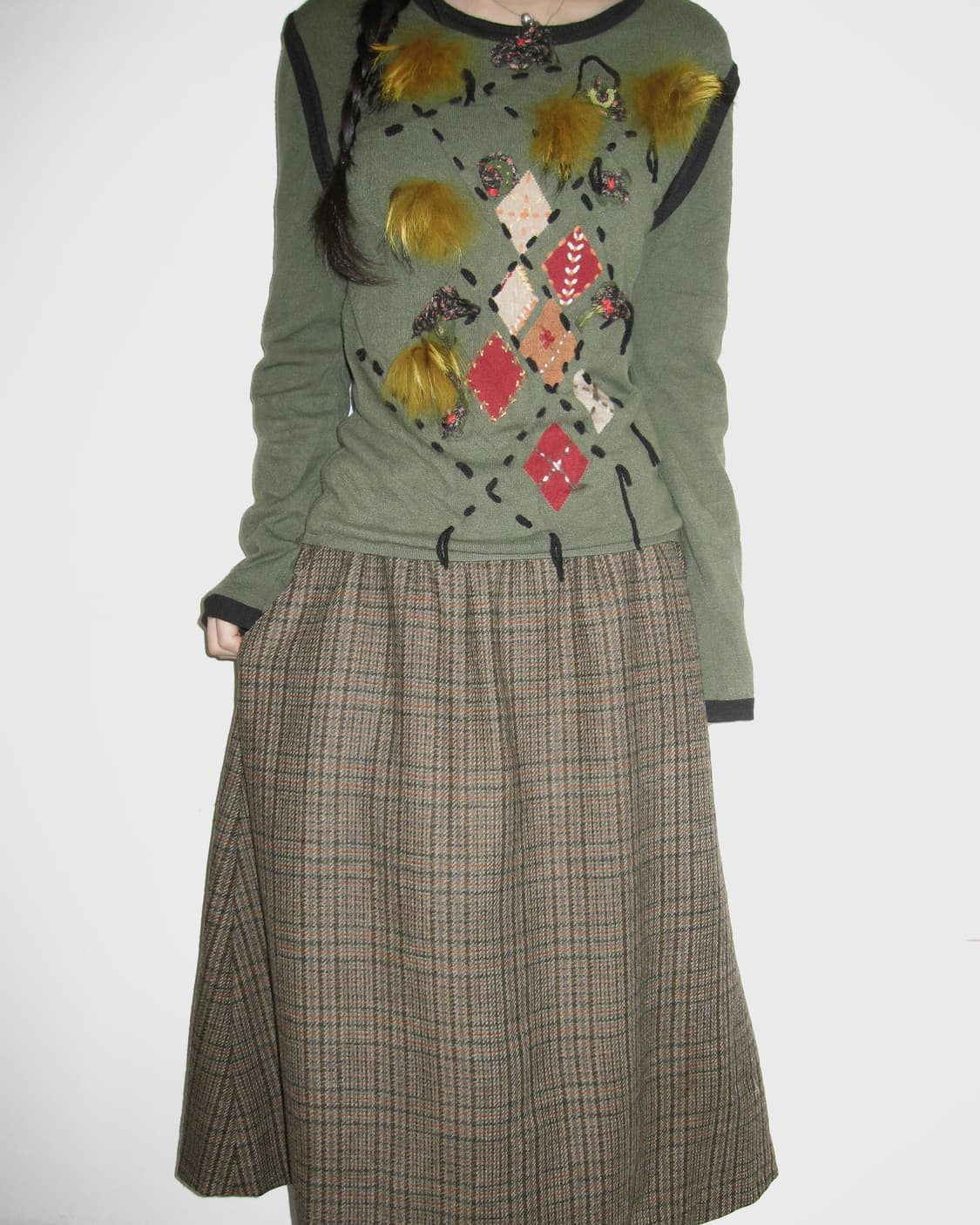 브룩스 브라더스 체크치마 상품이미지4