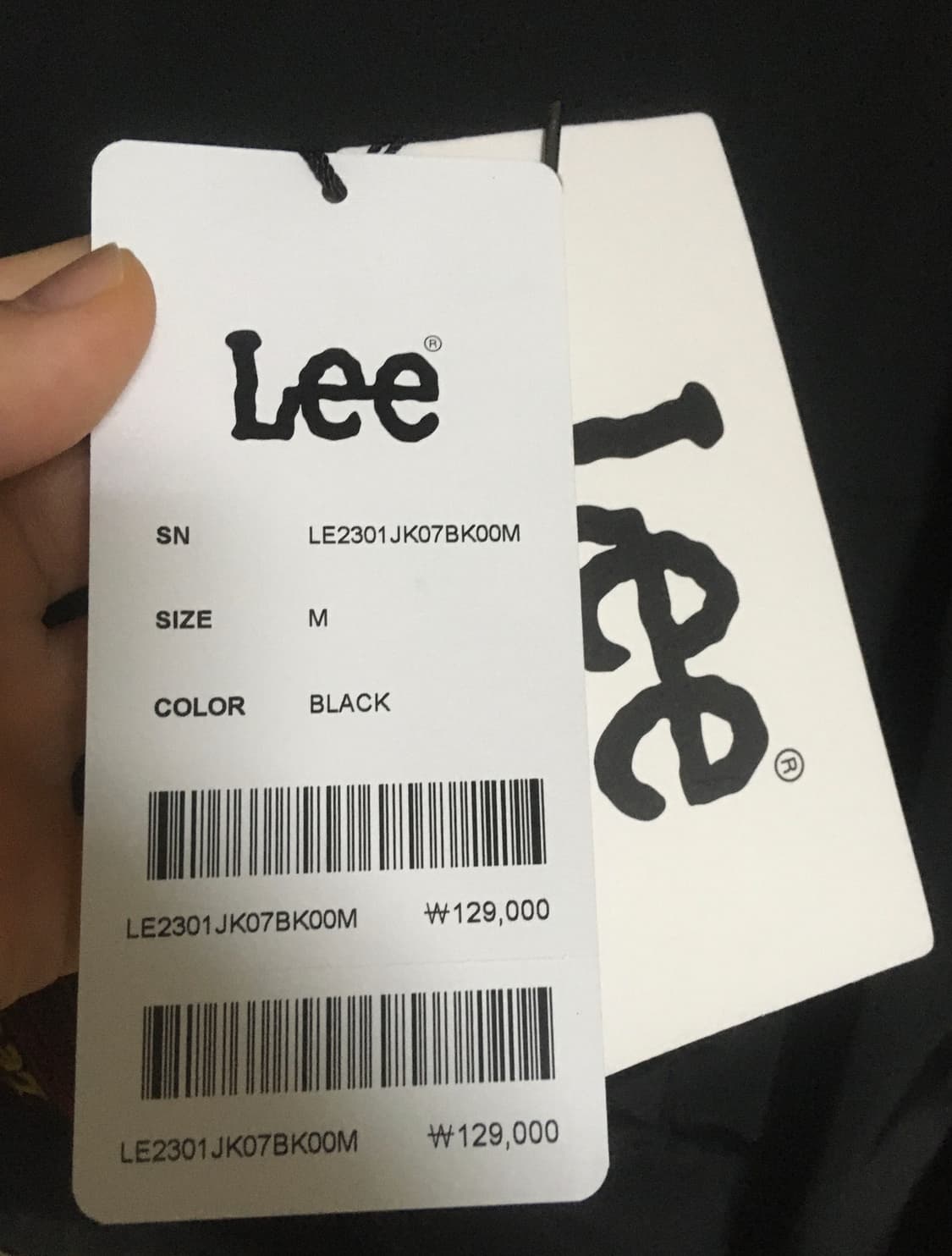 Lee 나일론 코치 자켓 블랙 판매합니다 상품이미지4