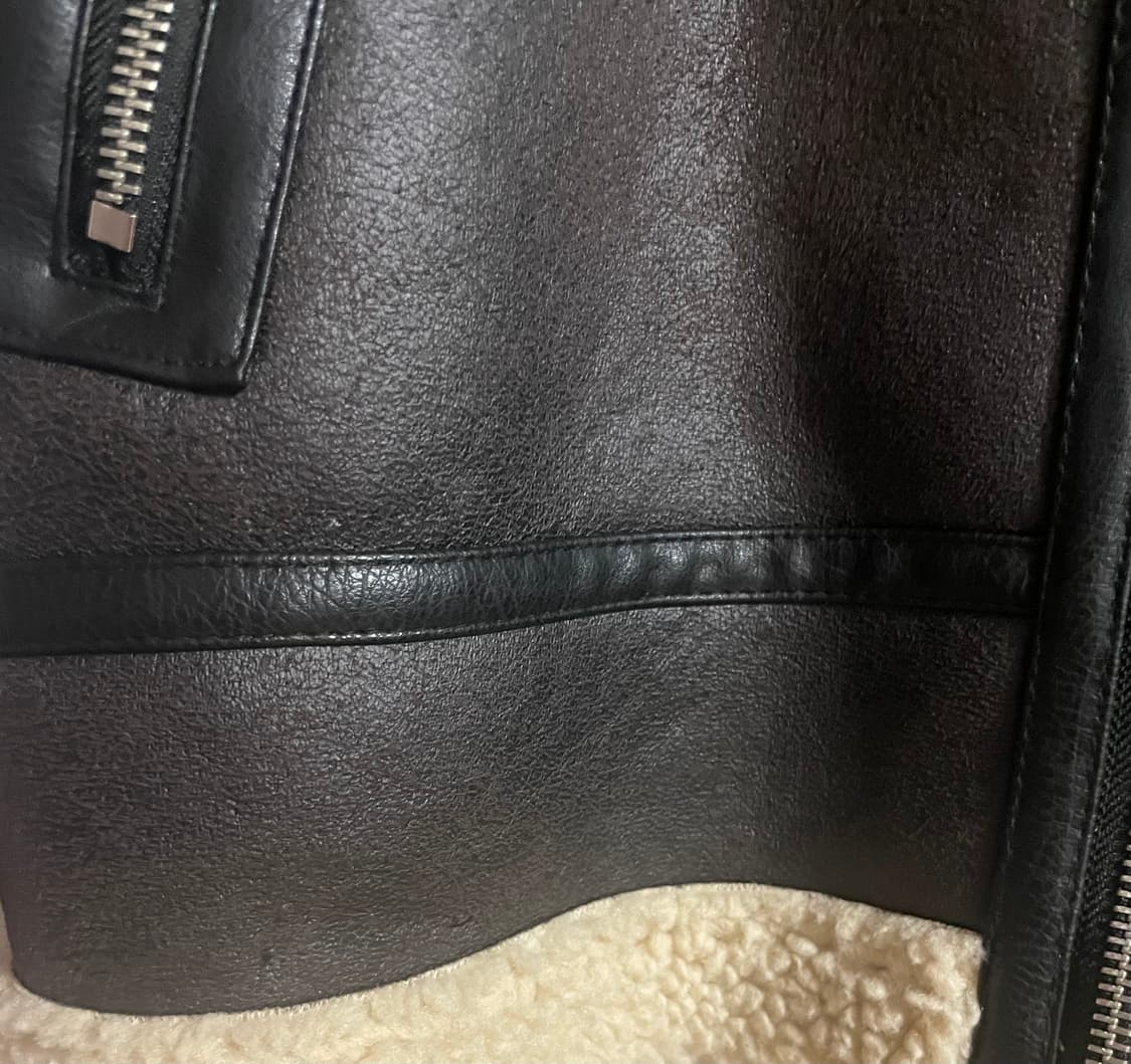 zara 자라 무스탕 크롭 자켓 브라운 상품이미지5