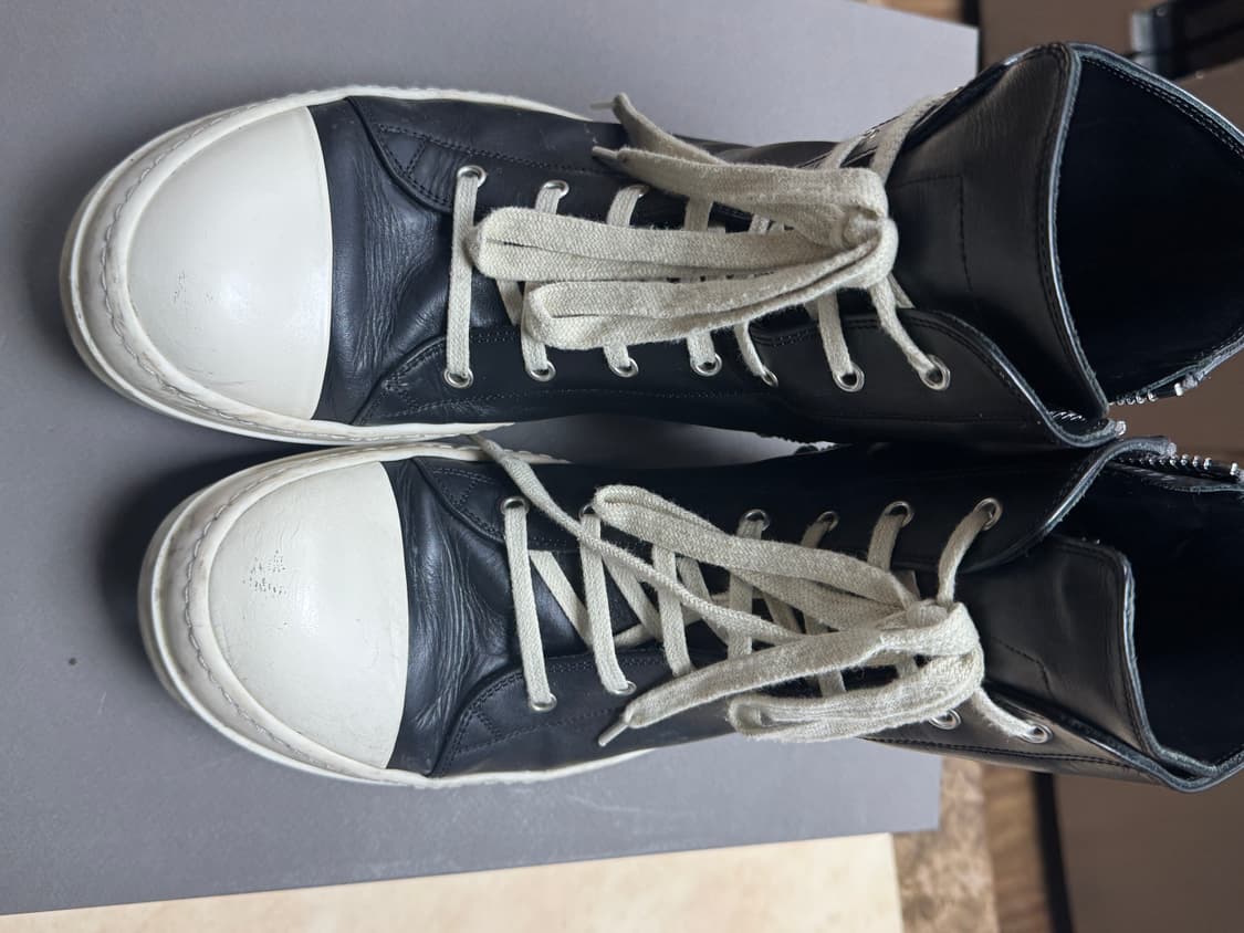 23FW 릭오웬스 라몬즈 하이 LPO 43 (RU02C7890) 상품이미지1