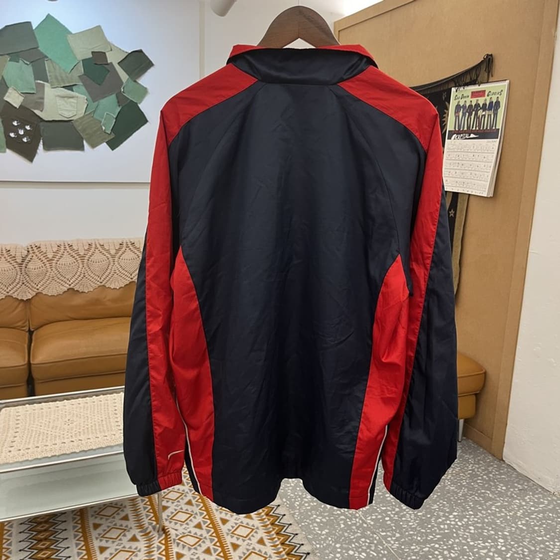 나이키 올드스쿨 레트로 배색 바람막이 자켓 L C10921 상품이미지4