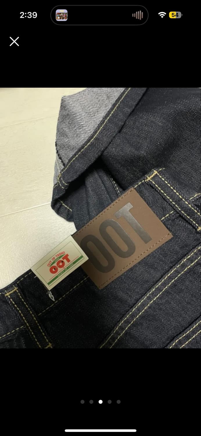 Ootj oot 논페이드 생지 데님 상품이미지4