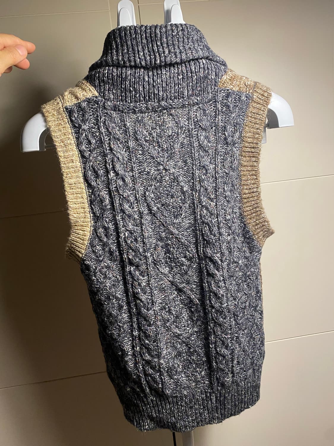 LIME.INC 케이블 니트 조끼 M 상품이미지5