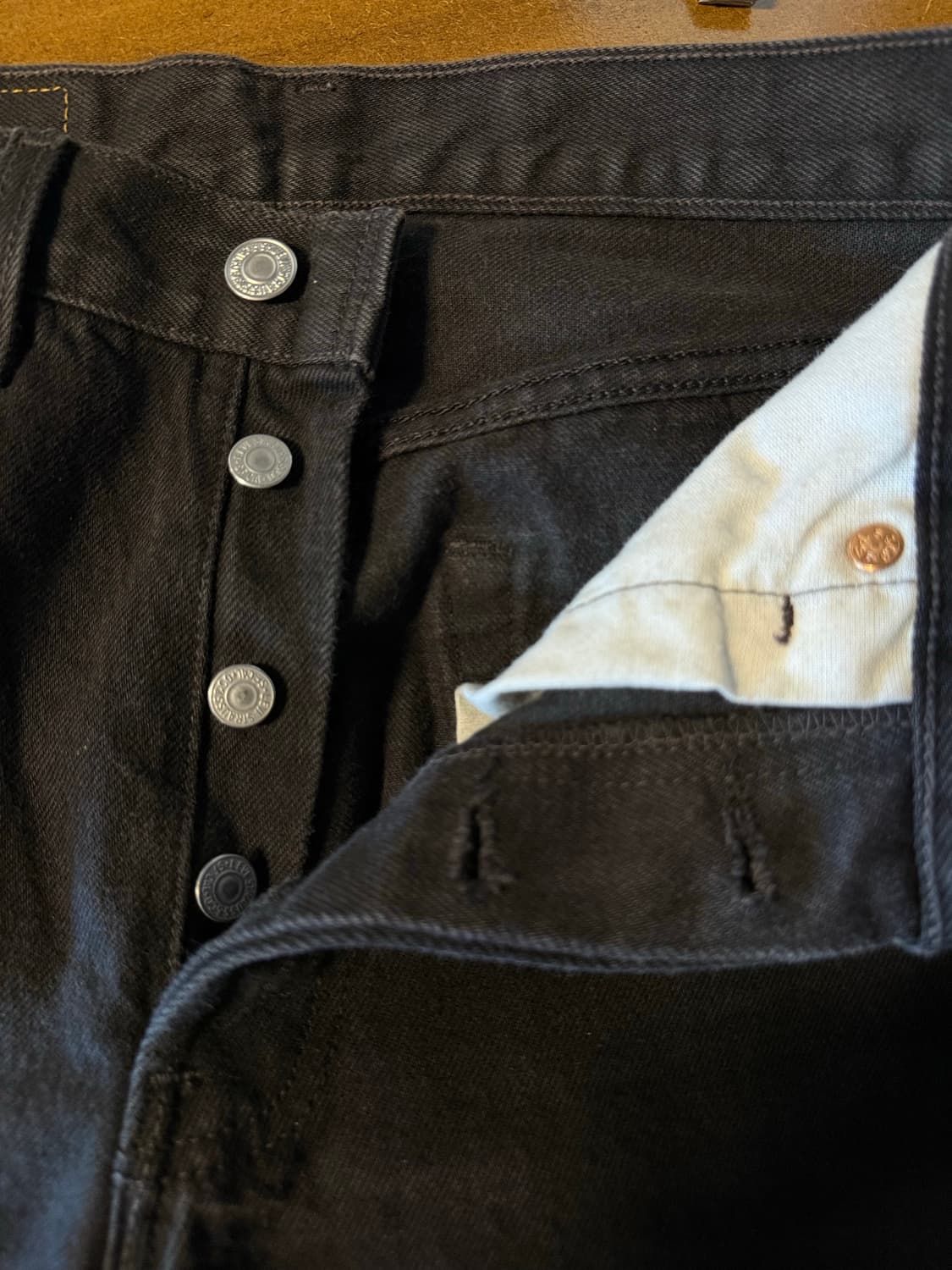 28 리바이스 1996년 USA LEVIS 501 블랙 데님 팬츠 상품이미지7
