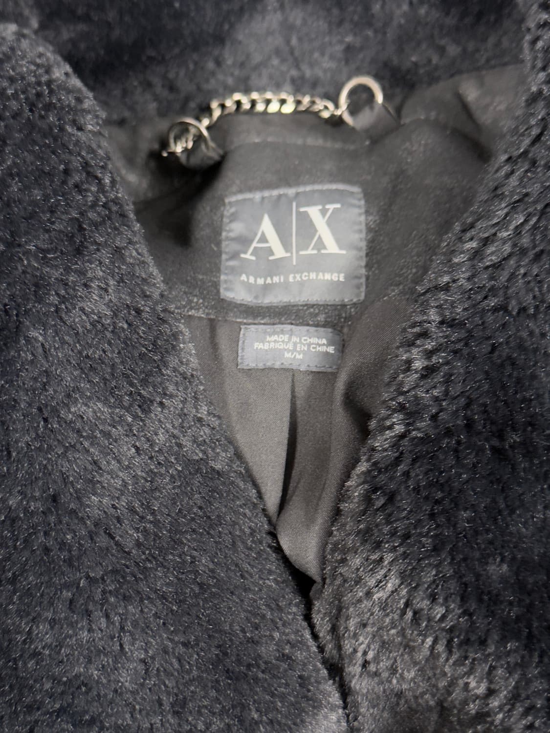 a/x 아르마니 익스체인지 하이넥 드레이프 시어링 자켓 상품이미지3