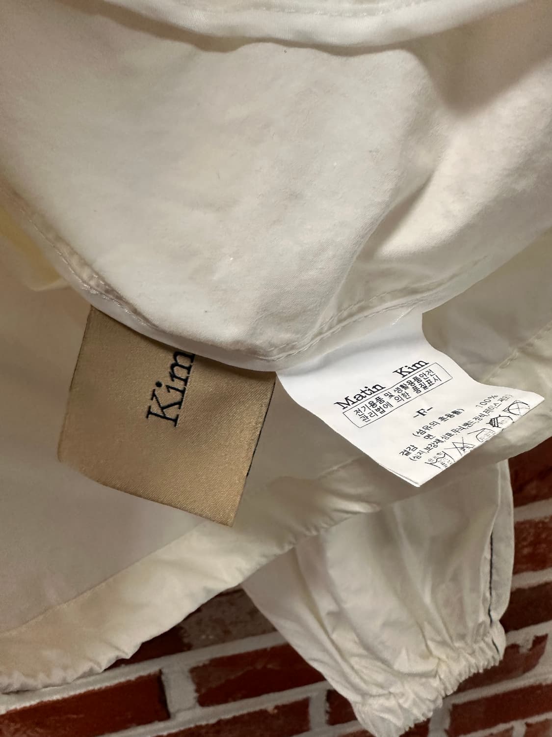 (OS)마뗑킴 22AW 코팅 점퍼 아이보리 상품이미지7