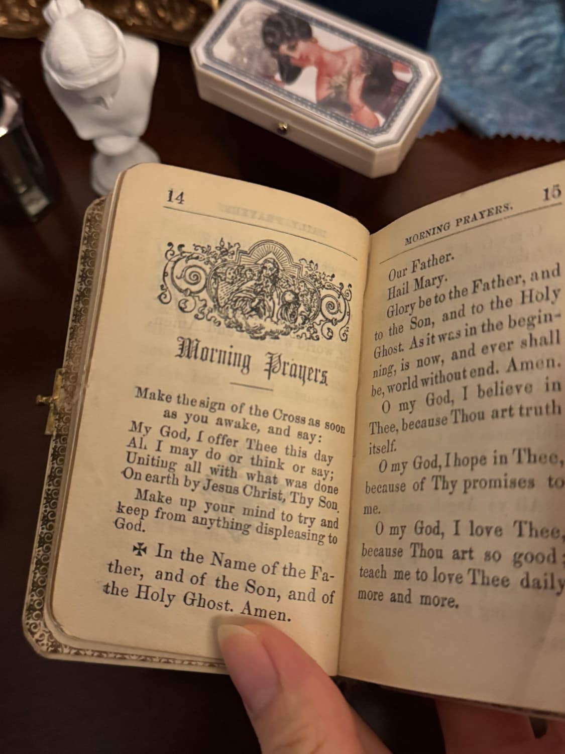 극레어 100년전 성물 엔틱 미사경본 상품이미지2