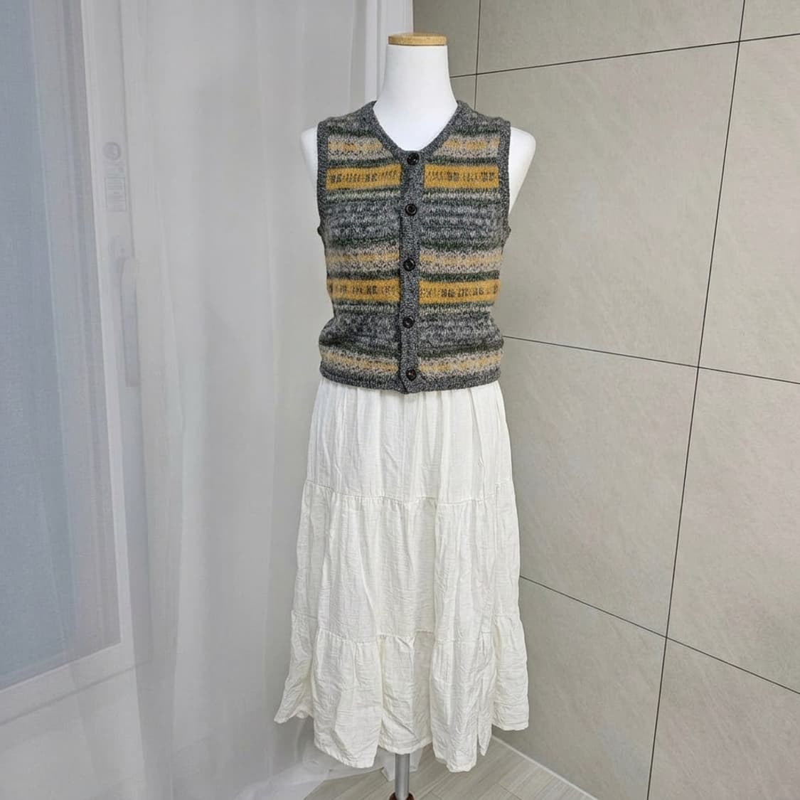 모리걸 니트조끼 상품이미지1