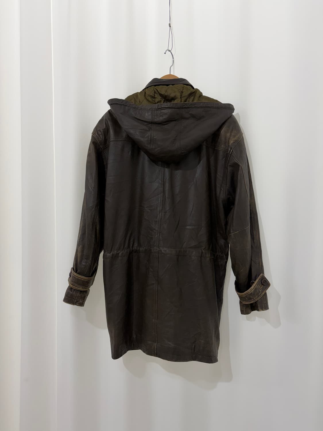 vintage sheep skin leather coat 상품이미지5