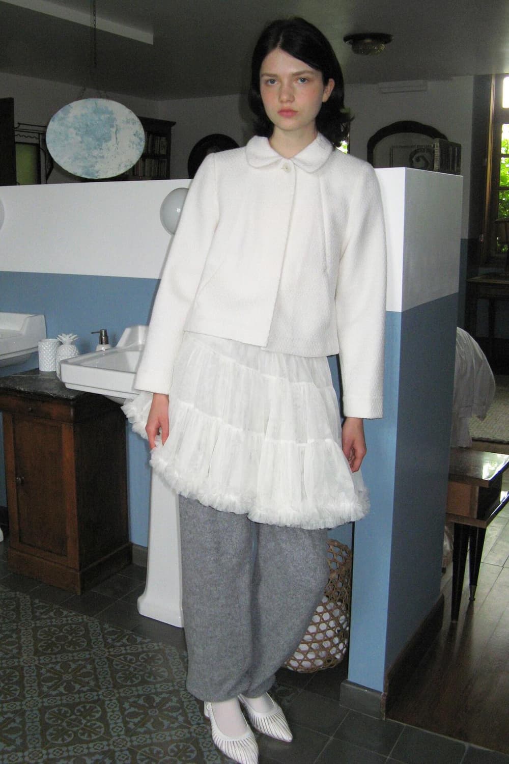 시눈 튜튜 스커트 크림 상품이미지1