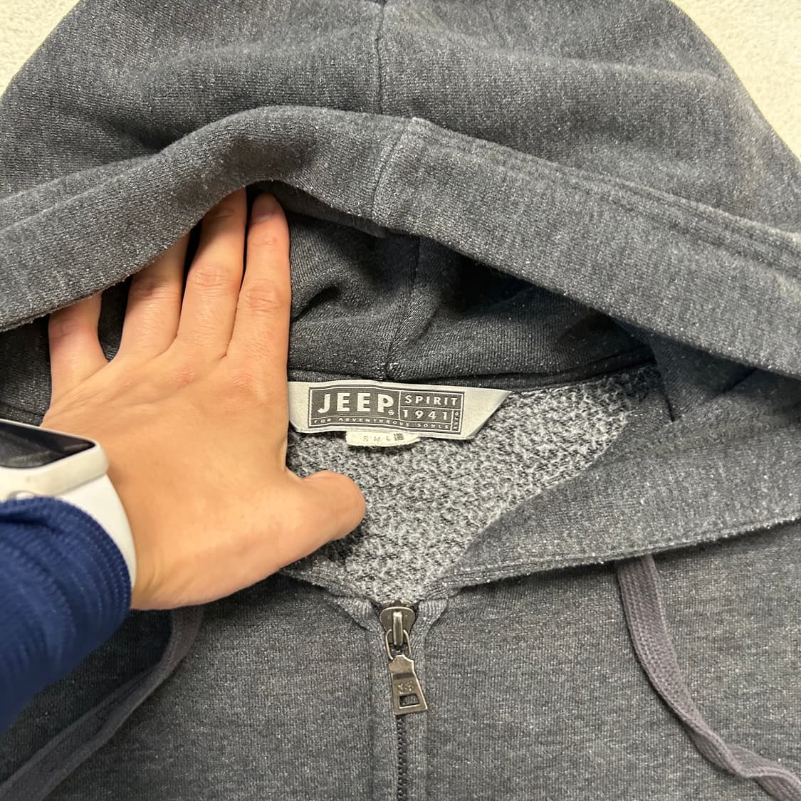 JEEP Charcoal Hoodie Zip-up 상품이미지6