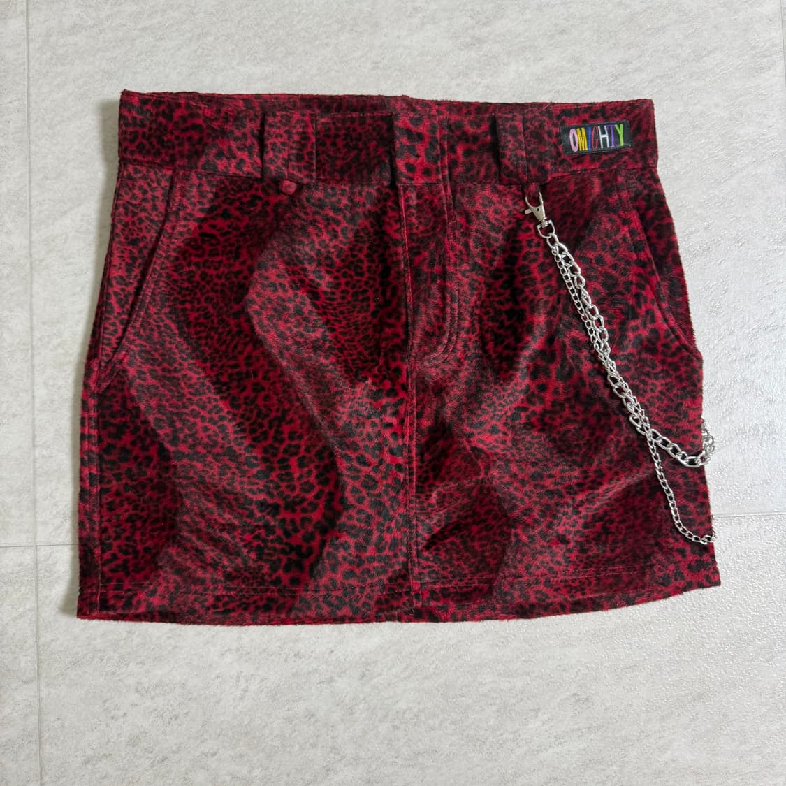 OMIGHTY Red Leopard Skirt 상품이미지1