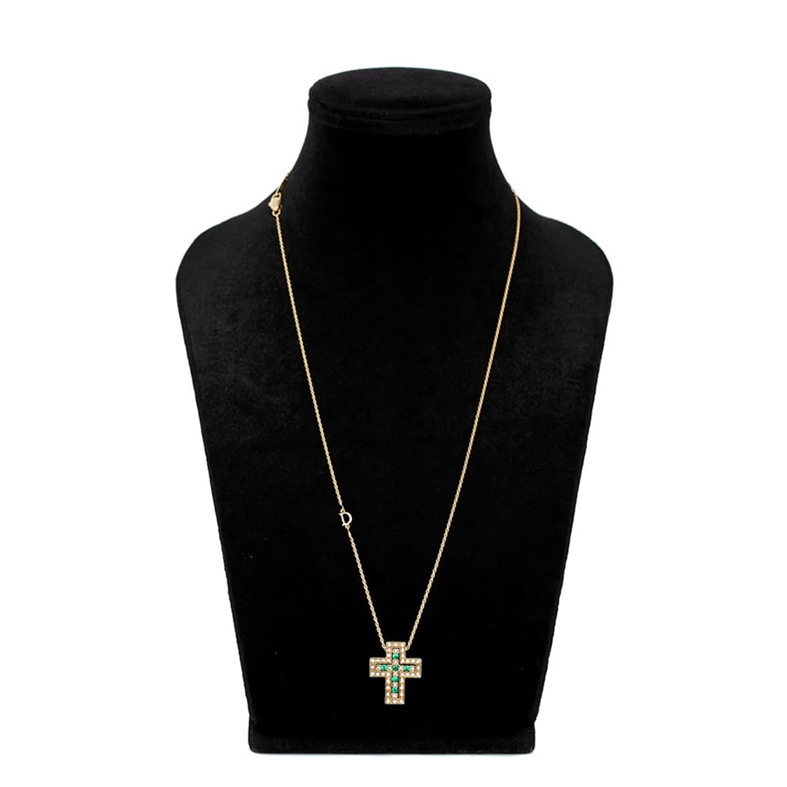 다미아니 벨에포크 에메랄드 네크리스 옐로우골드 십자가 목걸이 미듐 200 상품이미지1