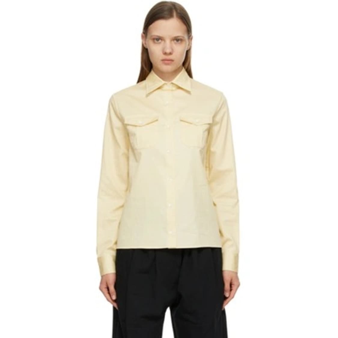 르메르 2포켓 옐로우 셔츠 상품이미지1