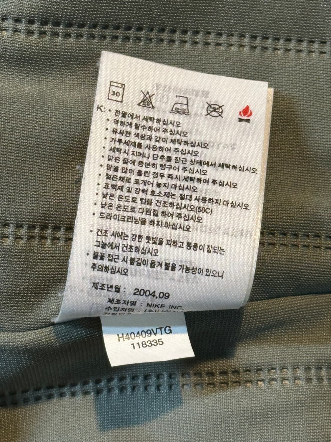 희귀) 00's 나이키 ACG 올드스쿨 경량 점퍼 자켓 그레이 상품이미지5